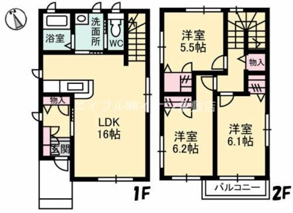 アネモス　B棟の物件間取画像